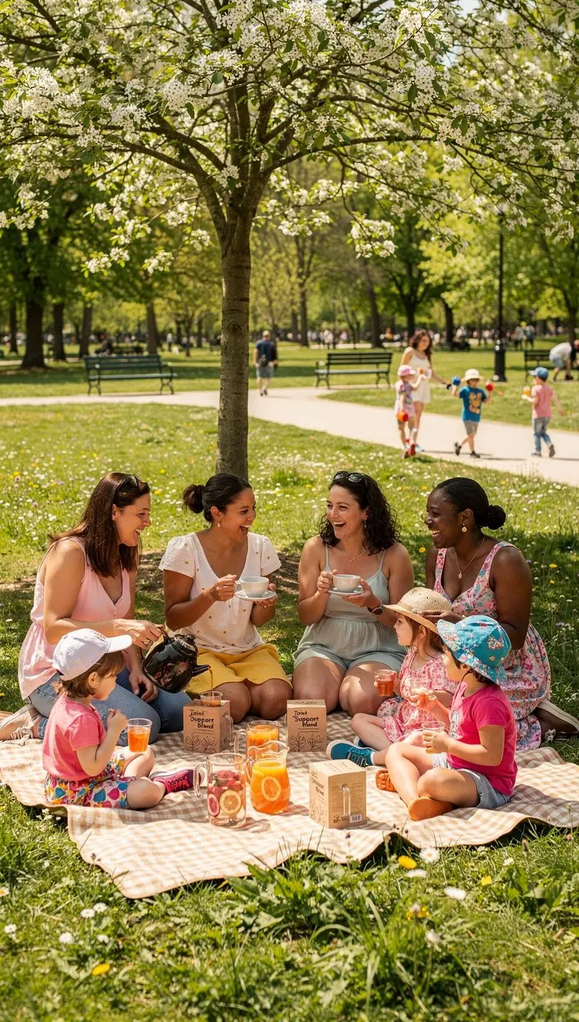 Gyógytea készítése ízléses csészében, zöld levelekkel a háttérben.